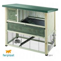 Konijnenhok Ranch 120 plus L 117 x B 69 x H 101 cm