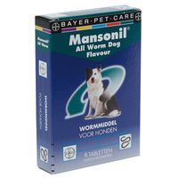 Mansonil All Worm Dog 6 tabletten
