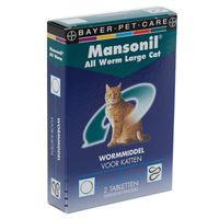Mansonil All Worm Large Cat 2 tabletten