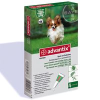  Advantix voor honden - tot 4 kg - - 4 pipetten 