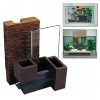  Fluval Edge Zen Wall - bamboewand met plantenbakken - - 1 bamboewand met plantenbakken 