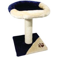  Kitten krabpaal Petit - - donkerblauw/beige 