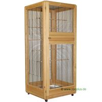Skyline Vogelvoliere Paradiso - - natur: L 76 x B 76 x H 176 cm