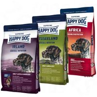 Happy Dog Supreme Kulinarische Weltreise , 3 x 4 kg Toscana, Neuseeland, Irland