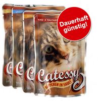Catessy Probierpack H�ppchen in Sauce 4 x 100 g - - vier k�stliche Geschmacksvarianten