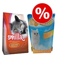 Probeerprijs: Smilla Kattenvoer 1 kg + 5L Tigerino Crystals! - - Kitten + Tigerino Crystals 5l