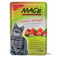 MAC´s Cat Pouch Kattenvoer 6 x 100 g - - Haring & Garnalen