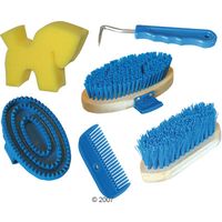Poetsgerei-set voor kinderen in rugzak - - blauw