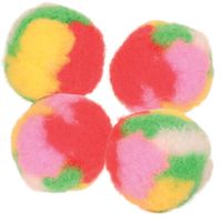 katzenspielzeug-pompon-baelle-mit-catnip-4-stueck-4-cm Katzenspielzeug Pompon-Bälle mit Catnip - - 4 Stück (ø 4 cm)