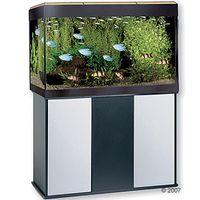 Fluval Aquarium-Kombination Roma 125 - - schwarz/ silber