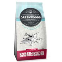 Greenwoods Adult Vis & Rijst Kattenvoer - - Dubbelpak 2 x 2 kg