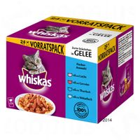 Whiskas maaltijdzakjes Kattenvoer 24 x 100 g - - Heerlijke ragout in saus