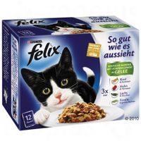  Felix 'So gut wie es aussieht' in jelly 12 x 100 g - - Heerlijke groentevariatie 