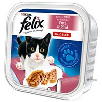 Megapack Felix in gelei Kattenvoer 32 x 100 g - - eend + rund