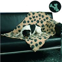 Trixie fleecedeken Beany - - L 100 x B 70 cm (zwart, met