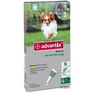 Advantix Spot-on per cani fino a 4 kg...