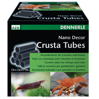 Dennerle Nano Decor Crusta Tubes, petit- 6 petits tubes - S6