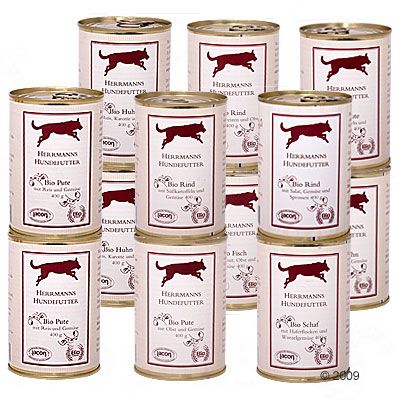 Herrmanns Bio-Menue Schlemmerpaket 12 x 400 g – gemischtes Probierpaket