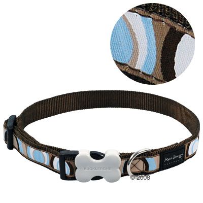 Red Dingo Hundehalsband Circadelic - Gr.M 30 - 45 cm Halsumfang, 18 mm breit