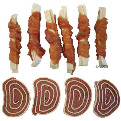 Cookie´s Delikatess bâtonnets & rouleaux au poisson- 200 g, bâtonnets de saumon & filet de poulet