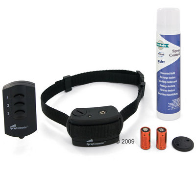 Collier de dressage pour chien avec spray Commander- collier éducatif avec télécommande