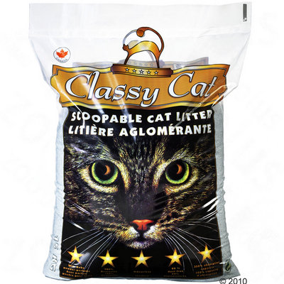 Litière pour chat Classy Cat, senteur talc pour bébé- 15 kg