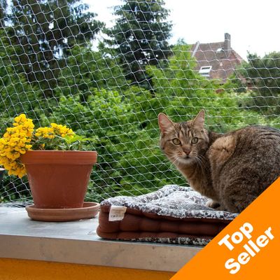 Katzen-Schutznetz transparent - 6 x 3 m