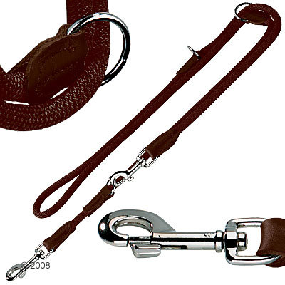 Laisse pour chien réglable Hunter Freestyle, marron- L 200 x l 1 cm