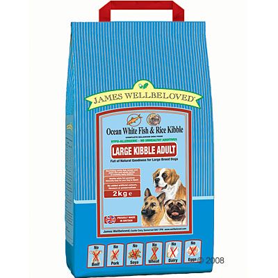 James Wellbeloved Adult Complete Fish & Rice Large Kibble - 15 kg