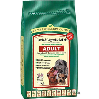 James Wellbeloved Adult Lamb & Vegetable Cereal Free - 1.5 kg
