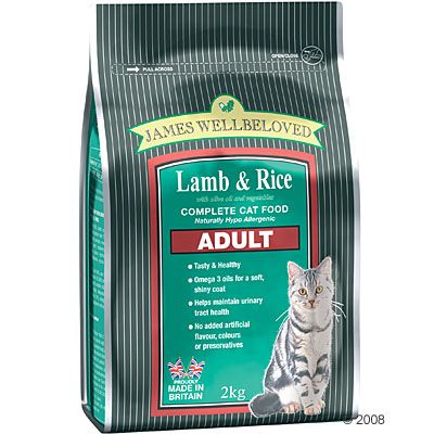 James Wellbeloved Adult Lamb & Rice Cat Food - 10 kg