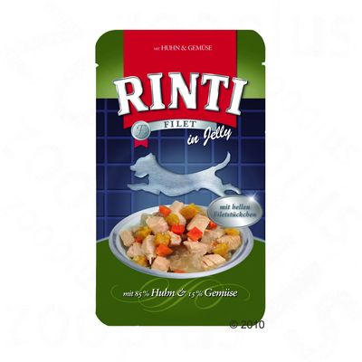 Rinti Filet Pouch Value Pack 18 x 150 g - Chicken & Beef