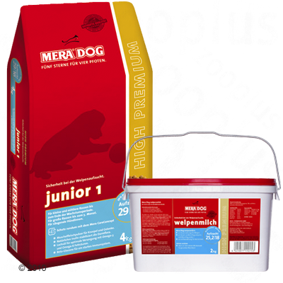 Mera Dog Welpenset - Junior 1 (4 kg) + Welpenmilch (2 kg)