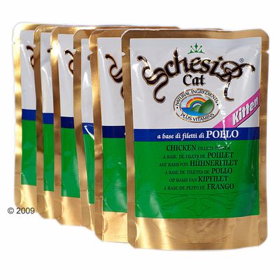 Schesir Kitten Pouch 6 x 100 g - Huehnerfilet