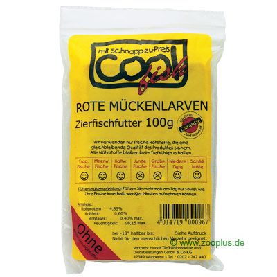 Cool Fish Frostfutter Rote Mueckenlarven - 15 x 100 g