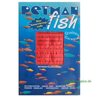 Petman Fish Frostfutter rote Mueckenlarven - 15 x 100 g