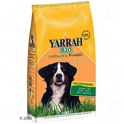Yarrah Bio Oekologisches Hundefutter mit Huhn & Getreide - Doppelpack 2 x 15 kg