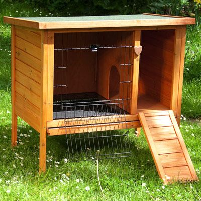 Outback Kaninchenstall Komfort - Groesse L L 118 x B 61 x H 87 cm