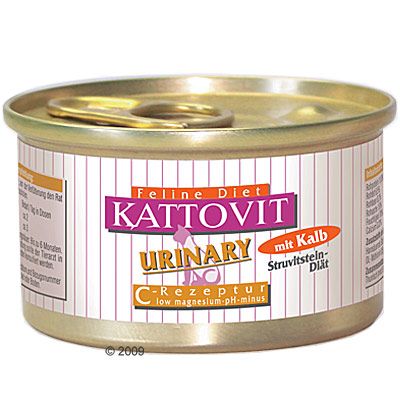 Kattovit Urinary Low Magnesium - - 6 x 85 g Tuna