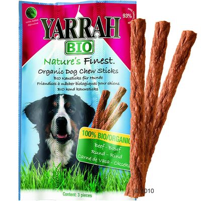 Yarrah Bio Hunde-Kausticks - 3 x 3 Stueck