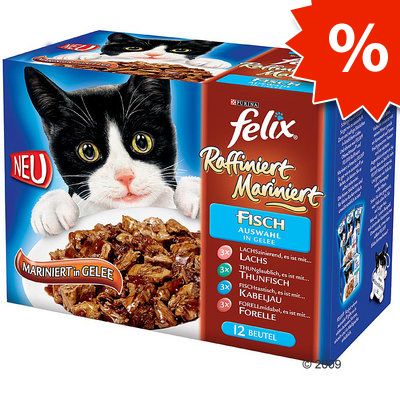 Felix &acute;Refined Marinade&acute; in Jelly Savings Pack 24 x 100 g - Delicious Fish Selec