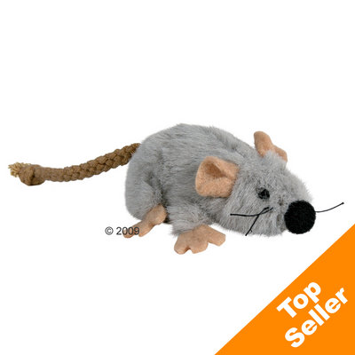 Souris pour chat en peluche avec menthe à chat- 1 souris