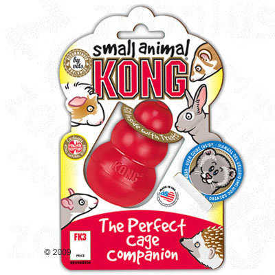 Jouet pour rongeur Kong Small Animal-  L 4,5 x l 4,5 x H 7,5 cm environ (taille S)