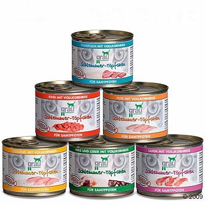 Gemischtes Probierpaket Grau Schlemmertoepfchen 6 x 200 g – 6 x 200 g