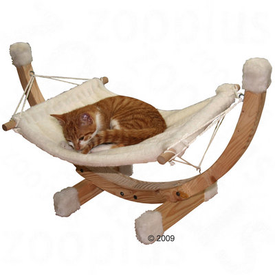Hamac pour chat Siesta- L 73 x l 36 x H 34 cm (crème)