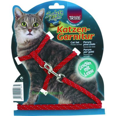 Reflective Cat Travel Set - red