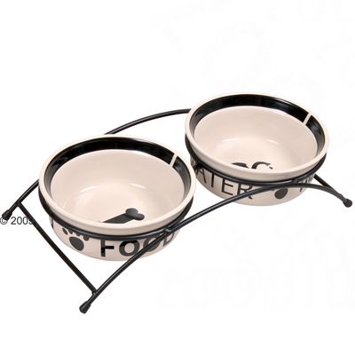 Eat on Feet Napfset mit Staender – 2 x 1,6 l/ Ø 20 cm