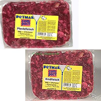 Petman Compact Frostfutter Pferd + Rind - 22 x 500 g