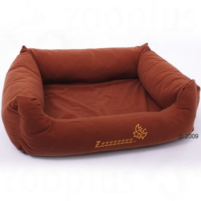 Dog Bed SnooZzze - red/brown - 103 x 83 x 28 cm (L x W x H)