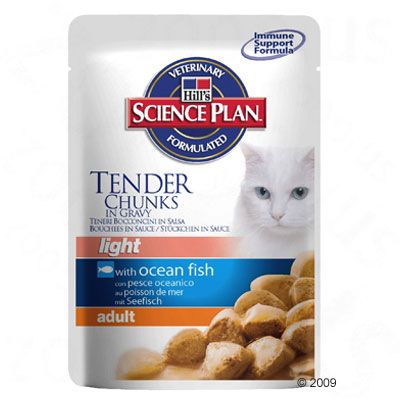 Hill&acute;s Feline Light Adult 6 x 100 g - Adult Light Chicken